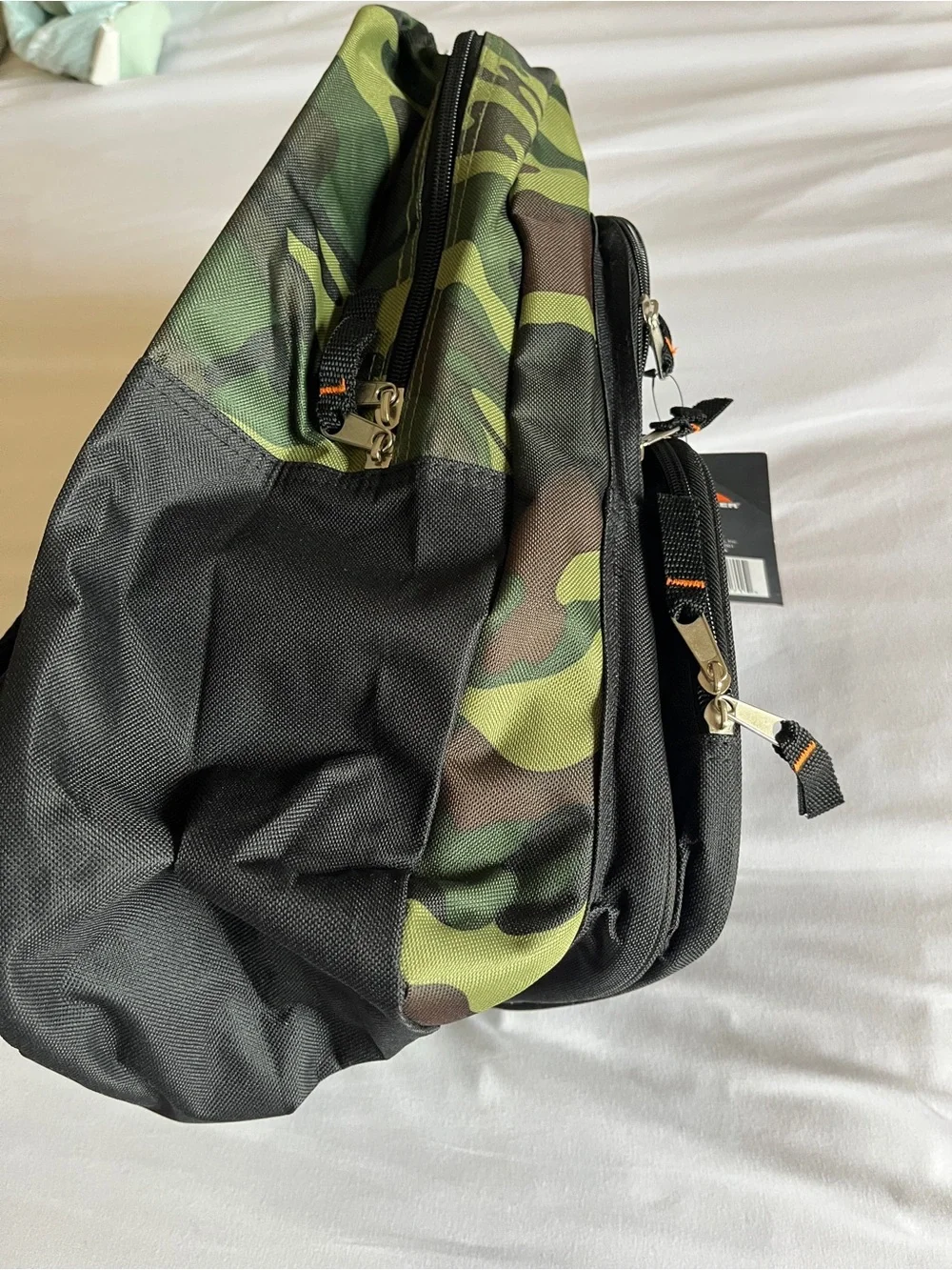 Brand New Trailmaker Camouflage Backpack Green/Black School Travel Bookbag